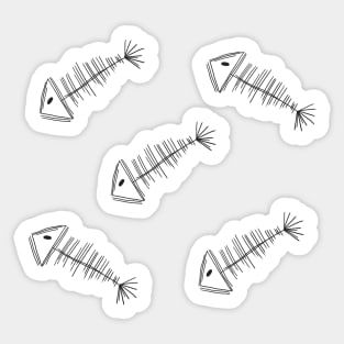 Fish Sceleton Sticker